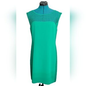 Catherine Malandrino Sleeveless Emerald Green Sheath Dress